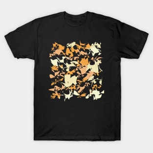 Colorful Random Shapes Abstract Pattern T-Shirt